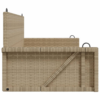 Šūpoļkrēsls, Bēšs, 119X56X48 Cm, Pe Rotangpalma