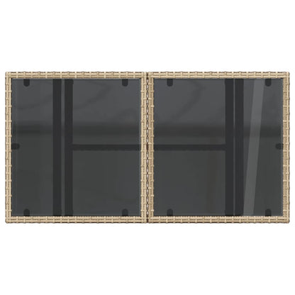 Dārza Galds Ar Stikla Virsmu, 100X55X73Cm, Pe Rotangpalma