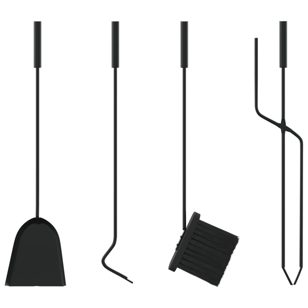 5-Daļīgs Kamīna Instrumentu Komplekts, 23X15X66 Cm, Tērauds