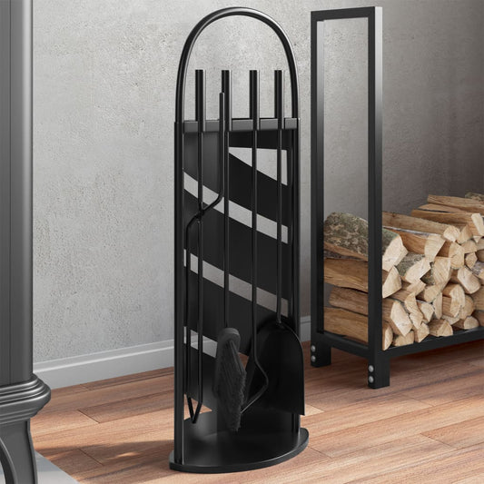 5-Daļīgs Kamīna Instrumentu Komplekts, 23X15X66 Cm, Tērauds