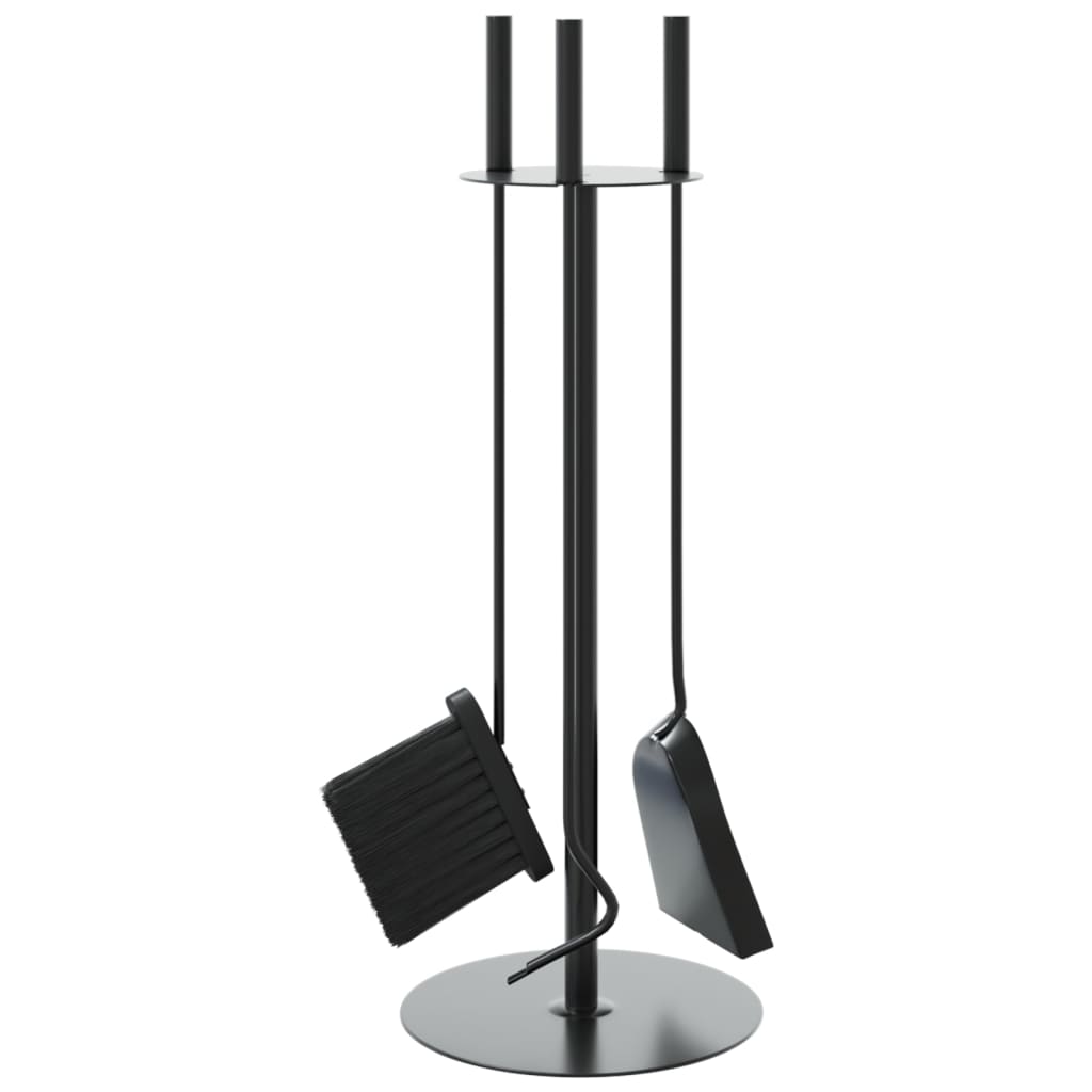 4 Daļu Kamīna Instrumentu Komplekts, 22X59 Cm, Tērauds