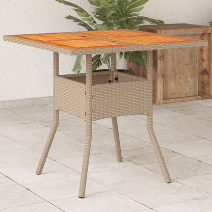 Dārza Galds Ar Stikla Virsmu, 80X80X75 Cm, Pe Rotangpalma