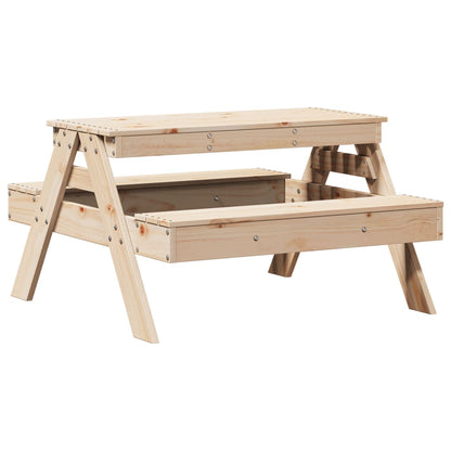 Piknika Galds Bērniem, 88X97X52 Cm, Priedes Masīvkoks