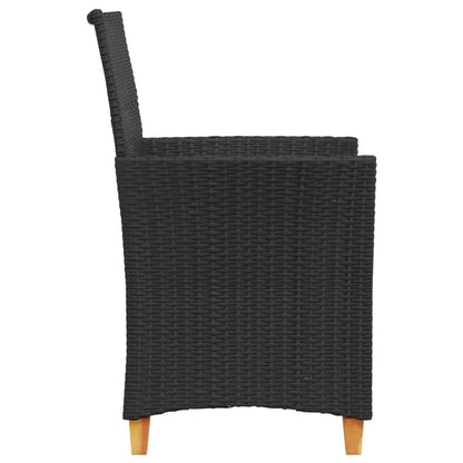 Dārza Krēsli, Matrači, 2 Gab., Pe Rotangpalma, Masīvkoks