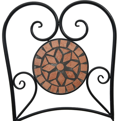 Bistro Krēsli, Salokāmi, 2 Gab., Sarkanbrūni, Keramika