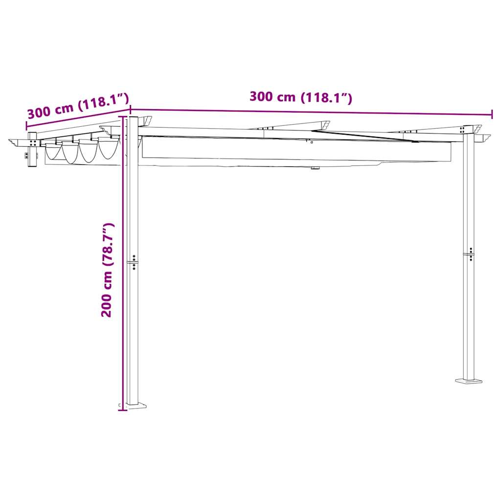 Nojume 300 X 300 X 200 Cm Poliesters