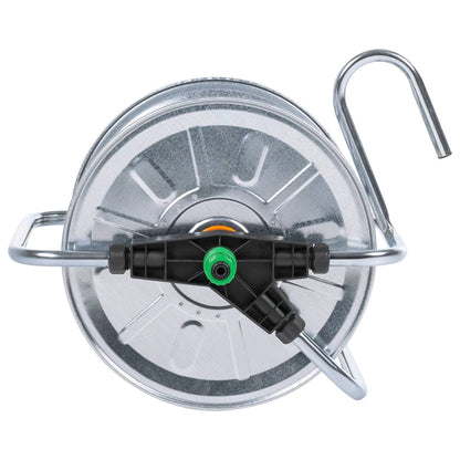 Sienas Šļūtenes Spole, 50 M 1/2", 35 M 3/4" Šļūtenei, Tērauds