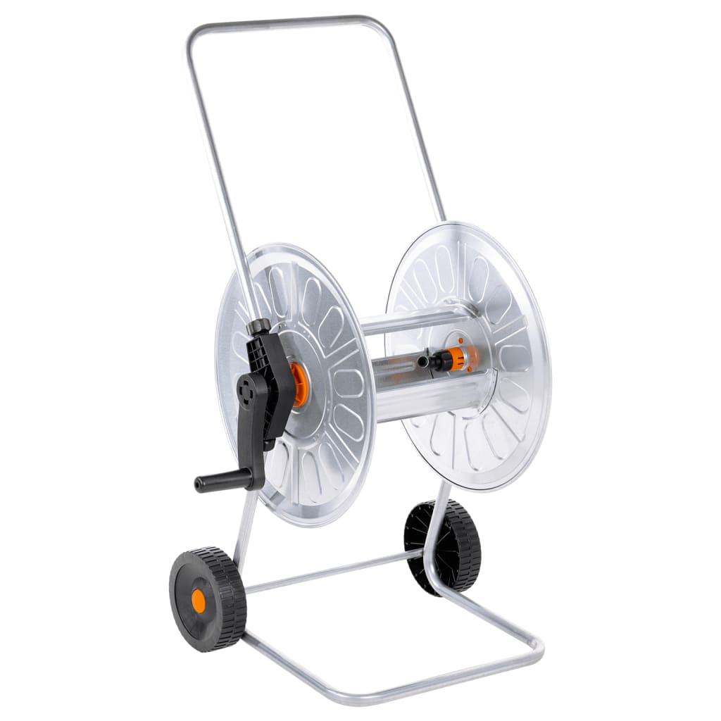 Šļūtenes Spoles Ratiņi 110 M 1/2", 80 M 3/4" Šļūtenei, Tērauds