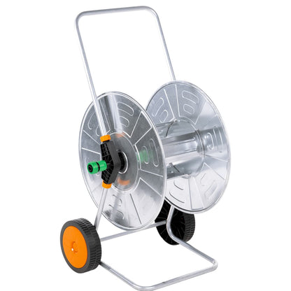 Šļūtenes Spoles Ratiņi 110 M 1/2", 80 M 3/4" Šļūtenei, Tērauds