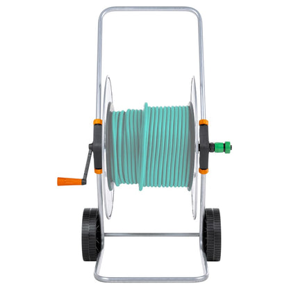 Šļūtenes Spoles Ratiņi 110 M 1/2", 80 M 3/4" Šļūtenei, Tērauds