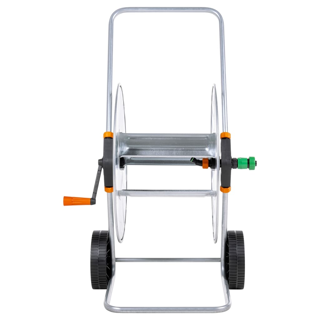 Šļūtenes Spoles Ratiņi 110 M 1/2", 80 M 3/4" Šļūtenei, Tērauds