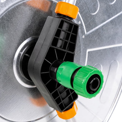 Šļūtenes Spoles Ratiņi 110 M 1/2", 80 M 3/4" Šļūtenei, Tērauds