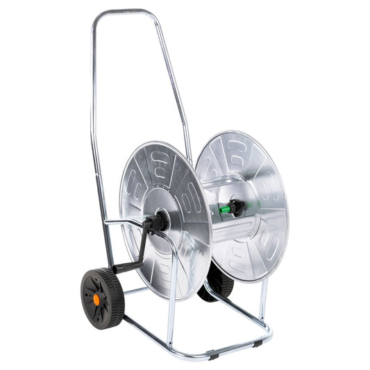 Šļūtenes Spoles Ratiņi 80 M 3/4" Šļūtenei, Tērauds