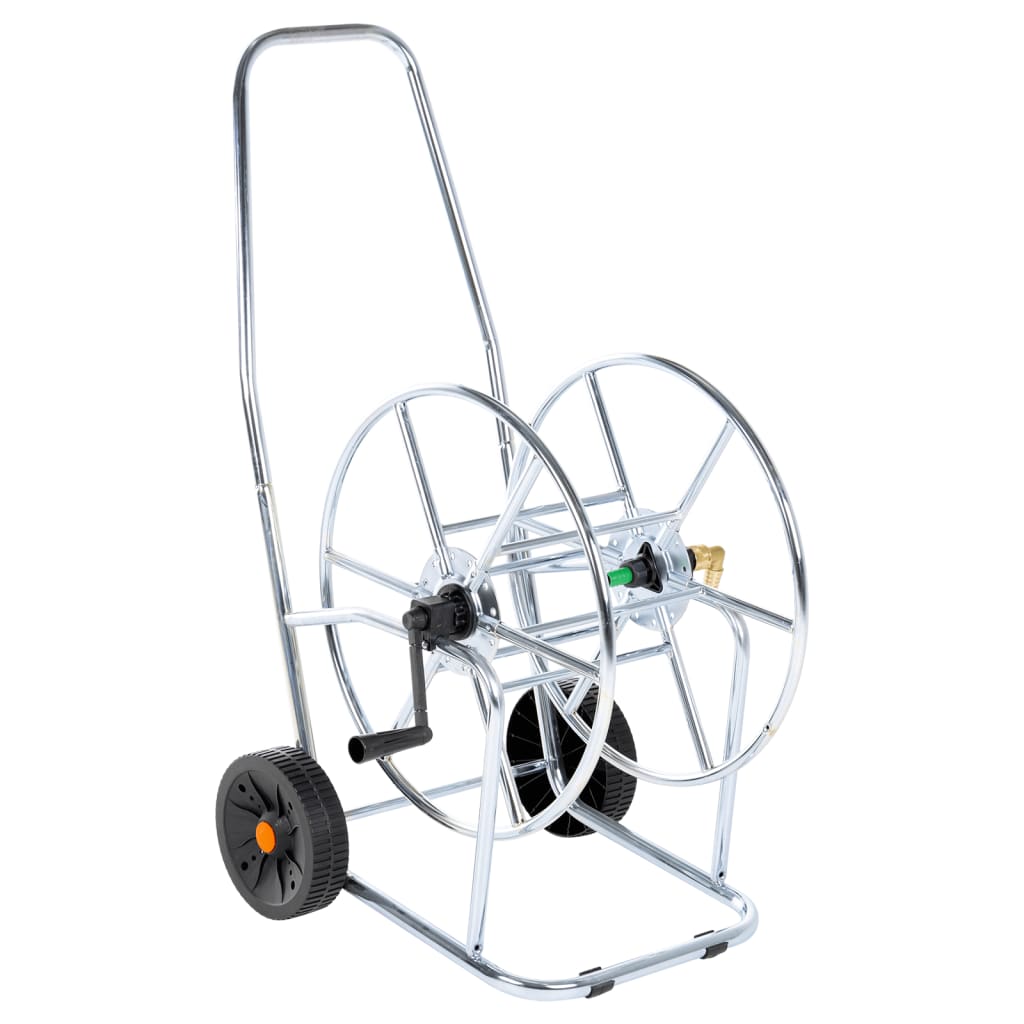Šļūtenes Spoles Ratiņi 80 M 3/4" Šļūtenei, Tērauds
