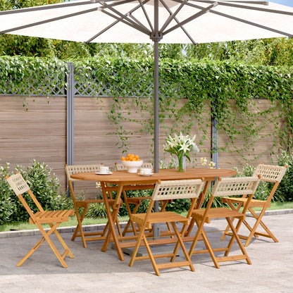 Bistro Krēsli, 2 Gab., Akācijas Koks, Pe Rotangpalma
