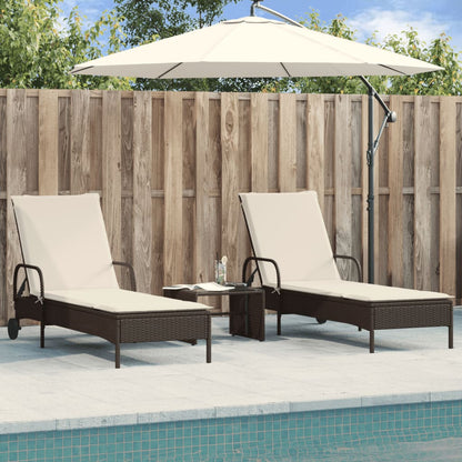 Sauļošanās Zviļņi Ar Matračiem, 2 Gab., Pe Rotangpalma