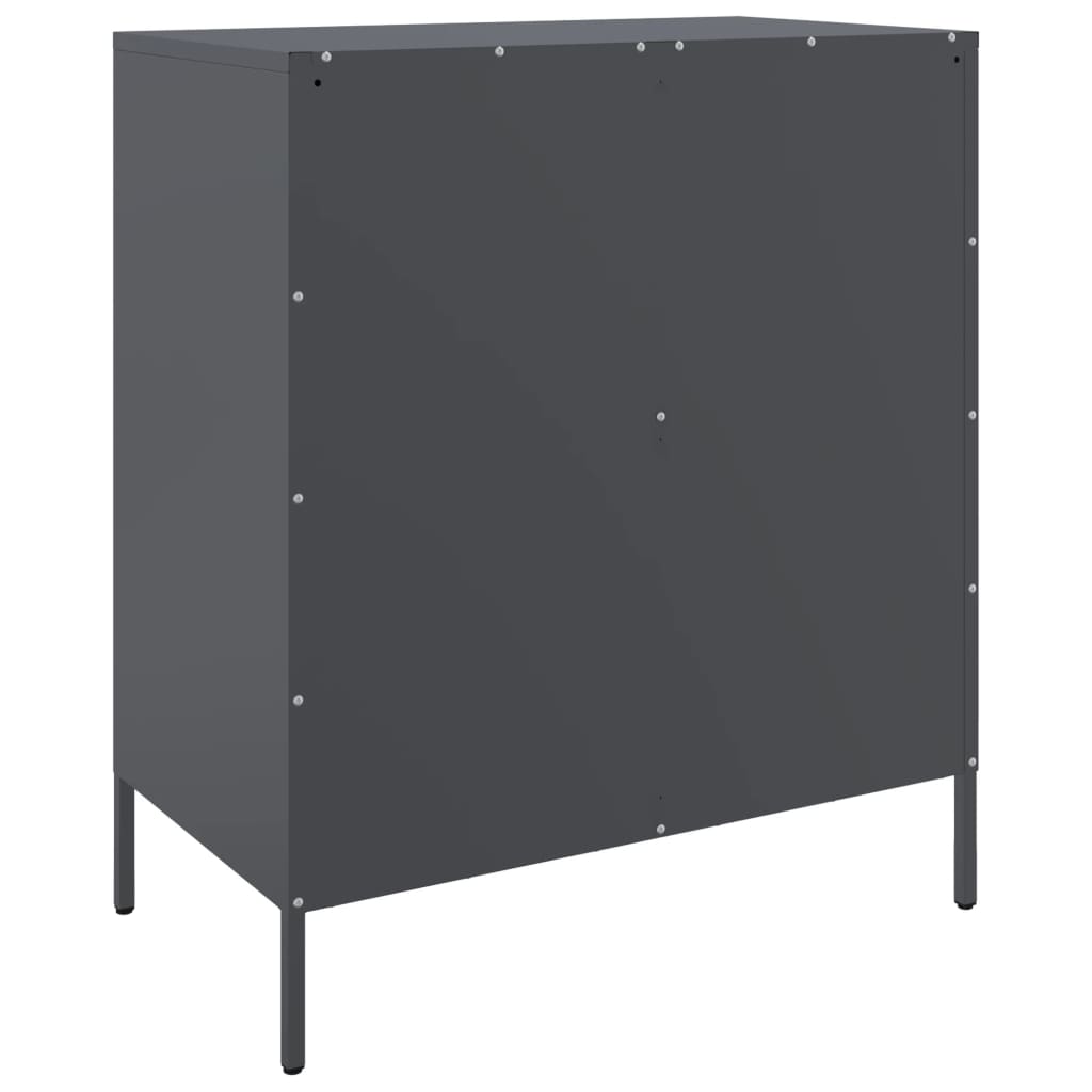 Kumode, Antracītpelēka, 68X39X79 Cm, Tērauds