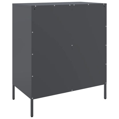 Kumode, Antracītpelēka, 68X39X79 Cm, Tērauds