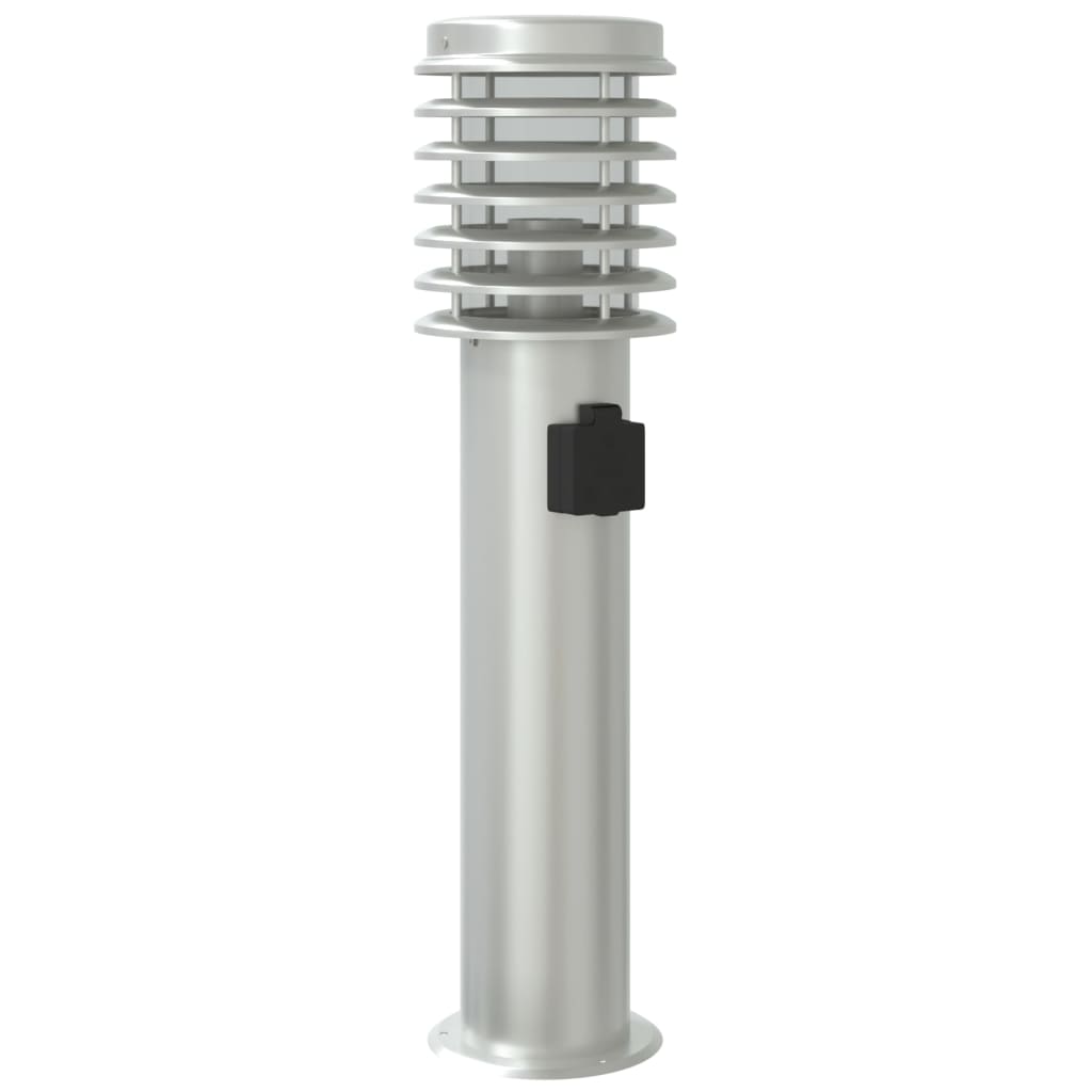 Āra Zemes Lampa , 60 Cm, Nerūsējošs Tērauds Sudraba