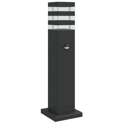 Āra Grīdas Lampa Ar Sensora, Melns, , Alumīnijs 50 Cm