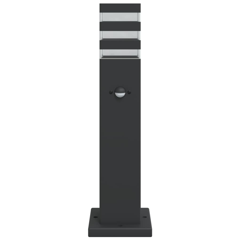 Āra Grīdas Lampa Ar Sensora, Melns, , Alumīnijs 50 Cm