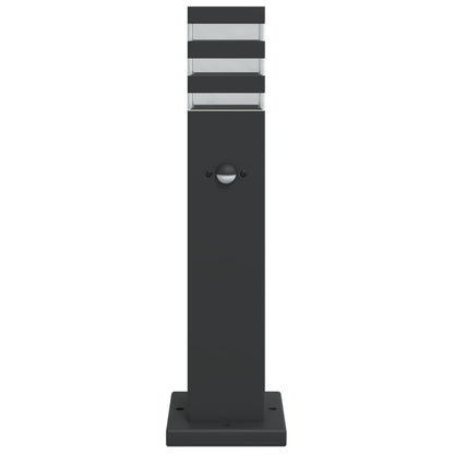 Āra Grīdas Lampa Ar Sensora, Melns, , Alumīnijs 50 Cm