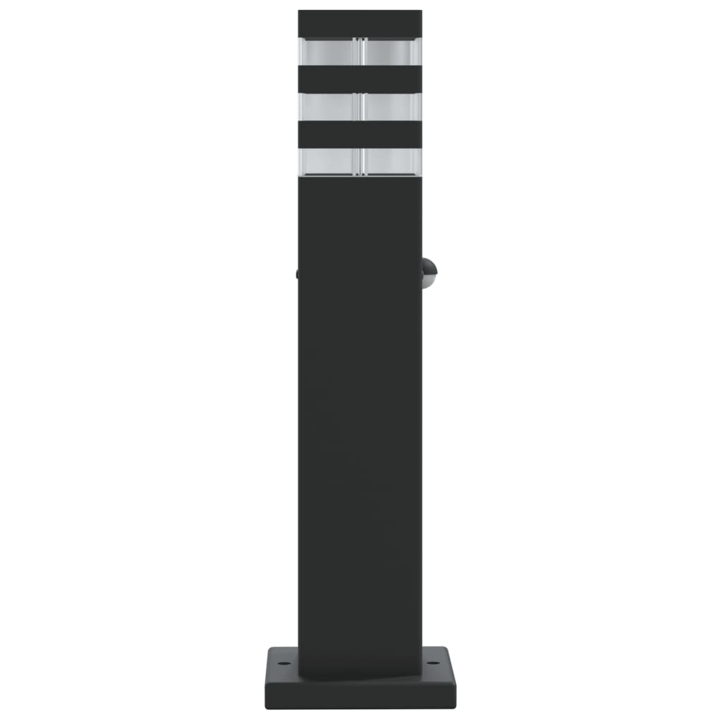Āra Grīdas Lampa Ar Sensora, Melns, , Alumīnijs 50 Cm