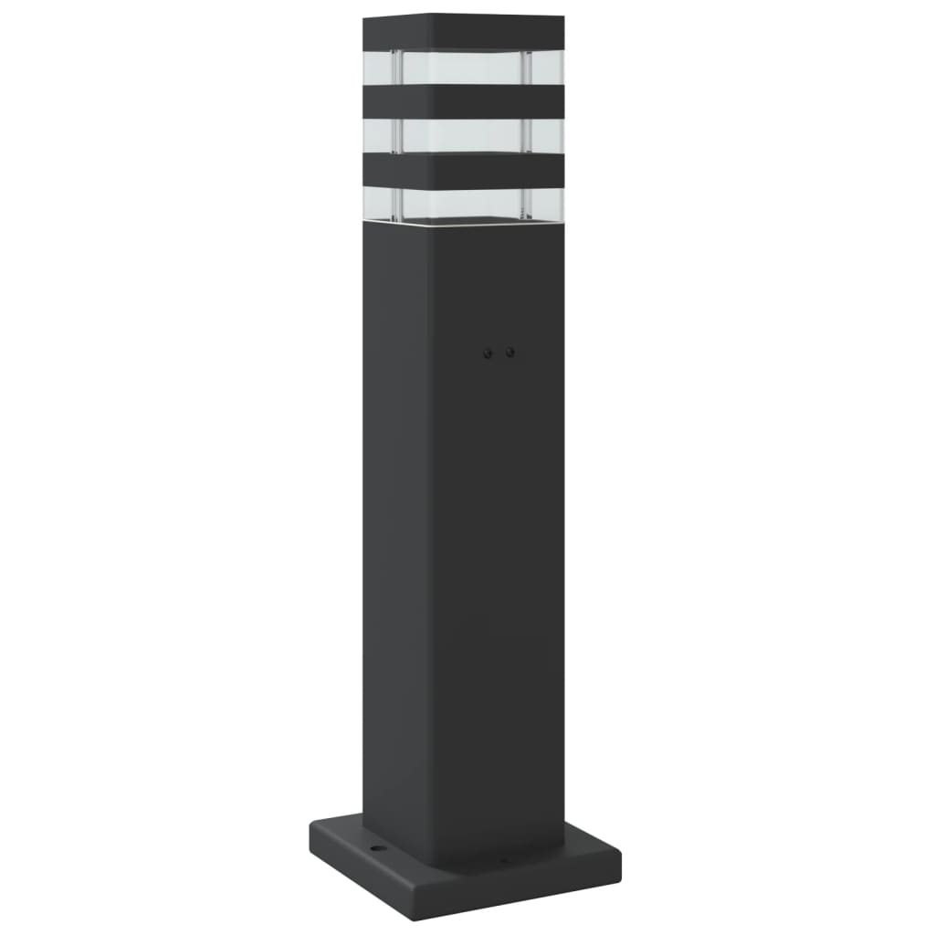 Āra Grīdas Lampa Ar Sensora, Melns, , Alumīnijs 50 Cm