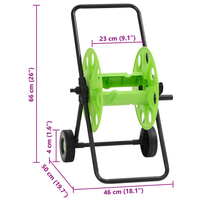 Šļūtenes Spoles Ratiņi 60 M 1/2" Šļūtenei, Zaļi, Tērauds