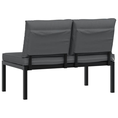 Dārza Sols Ar Matračiem, Alumīnijs, Melns