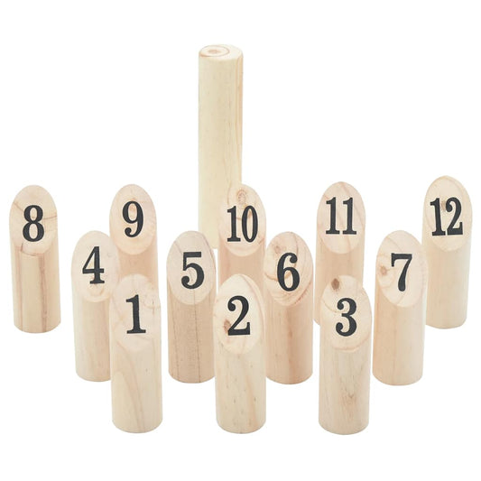Kubb Spēle Ar Somu, Priedes Masīvkoks
