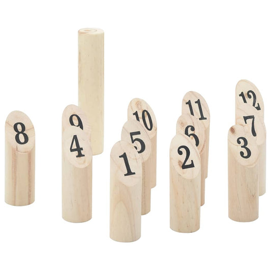 Kubb Spēle Ar Somu, Priedes Masīvkoks