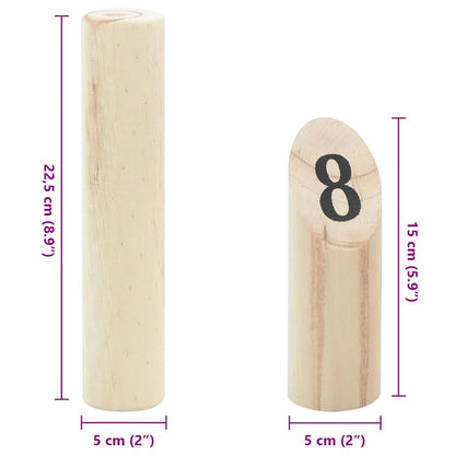 Kubb Spēle Ar Somu, Priedes Masīvkoks