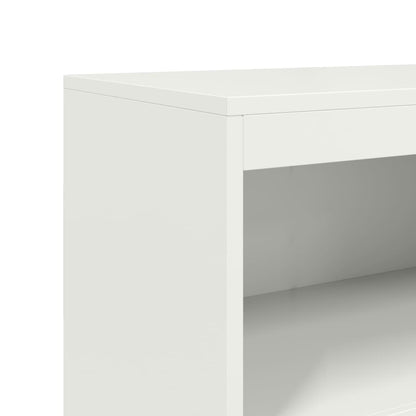 Augstais Skapītis, Balts, 68,5X38,5X123,5 Cm, Tērauds