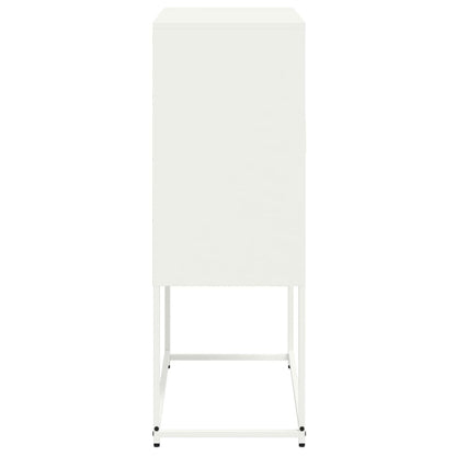 Augstais Skapītis, Balts, 68,5X38,5X107 Cm, Tērauds