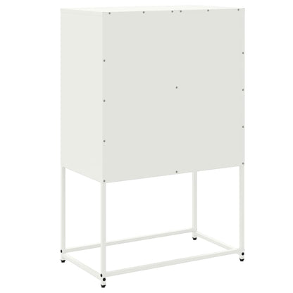 Augstais Skapītis, Balts, 68,5X38,5X107 Cm, Tērauds