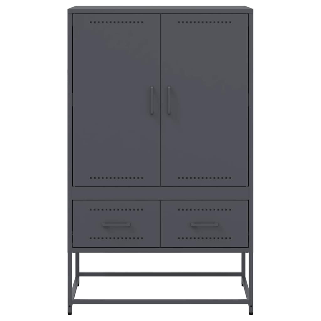 Augstais Skapītis Pelēks 68X39X111,5 Cm, Tērauds