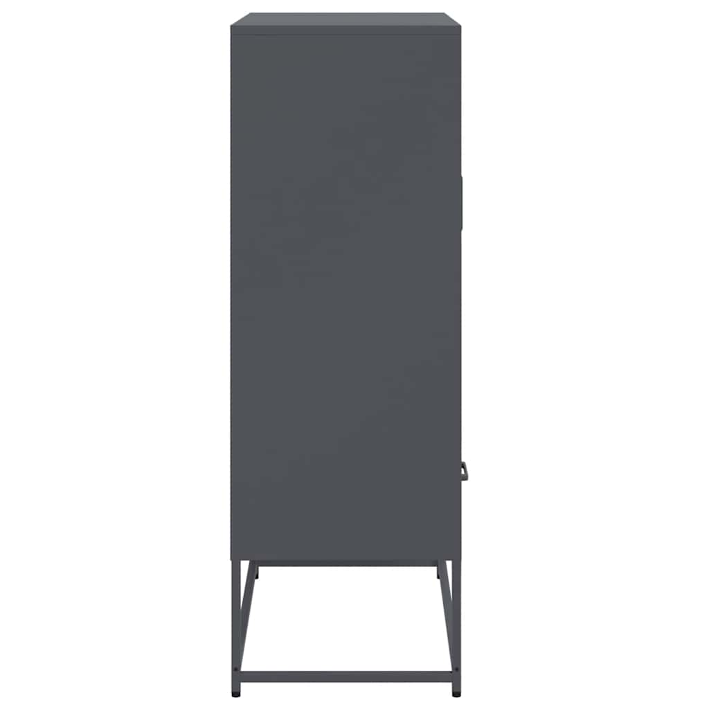 Augstais Skapītis Pelēks 68X39X111,5 Cm, Tērauds