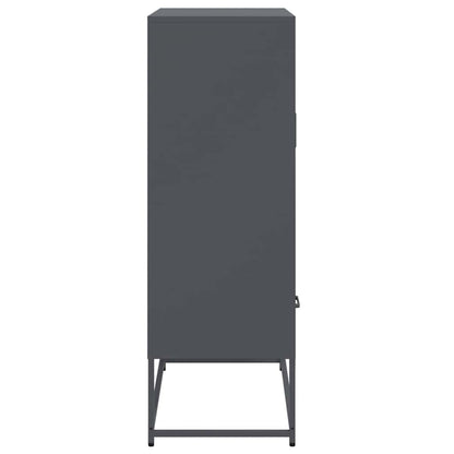 Augstais Skapītis Pelēks 68X39X111,5 Cm, Tērauds