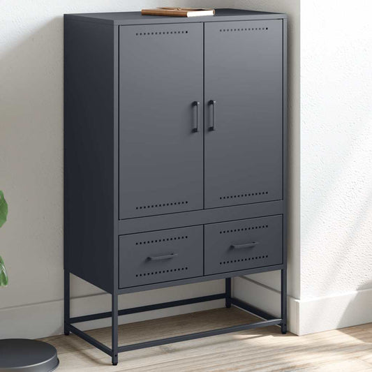 Augstais Skapītis Pelēks 68X39X111,5 Cm, Tērauds