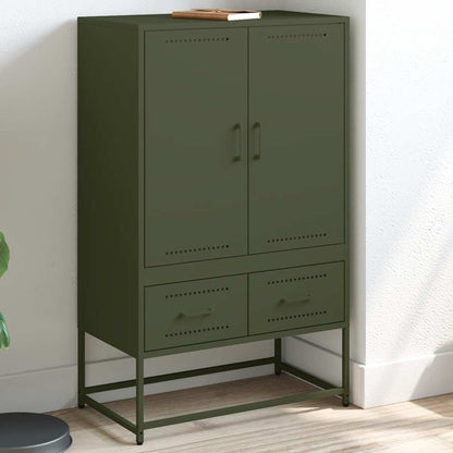 Augstais Skapītis Pelēks 68X39X111,5 Cm, Tērauds