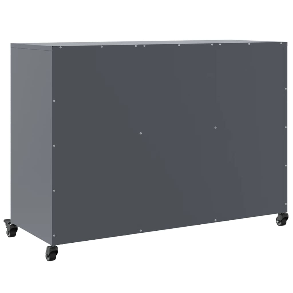 Kumode, Antracītpelēka, 100,5X39X72 Cm, Tērauds