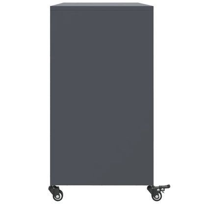 Kumode, Antracītpelēka, 100,5X39X72 Cm, Tērauds