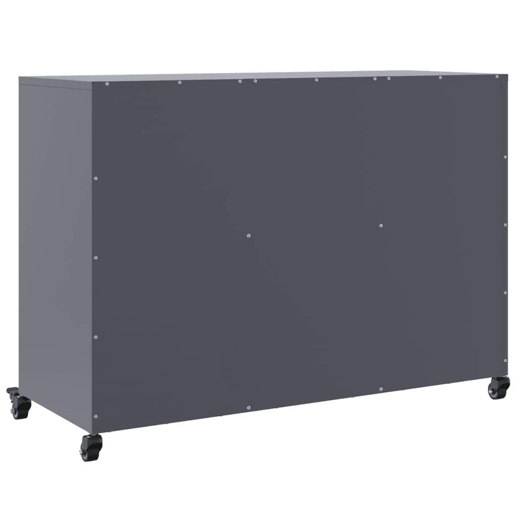 Kumode, Antracītpelēka, 100,5X39X72 Cm, Tērauds
