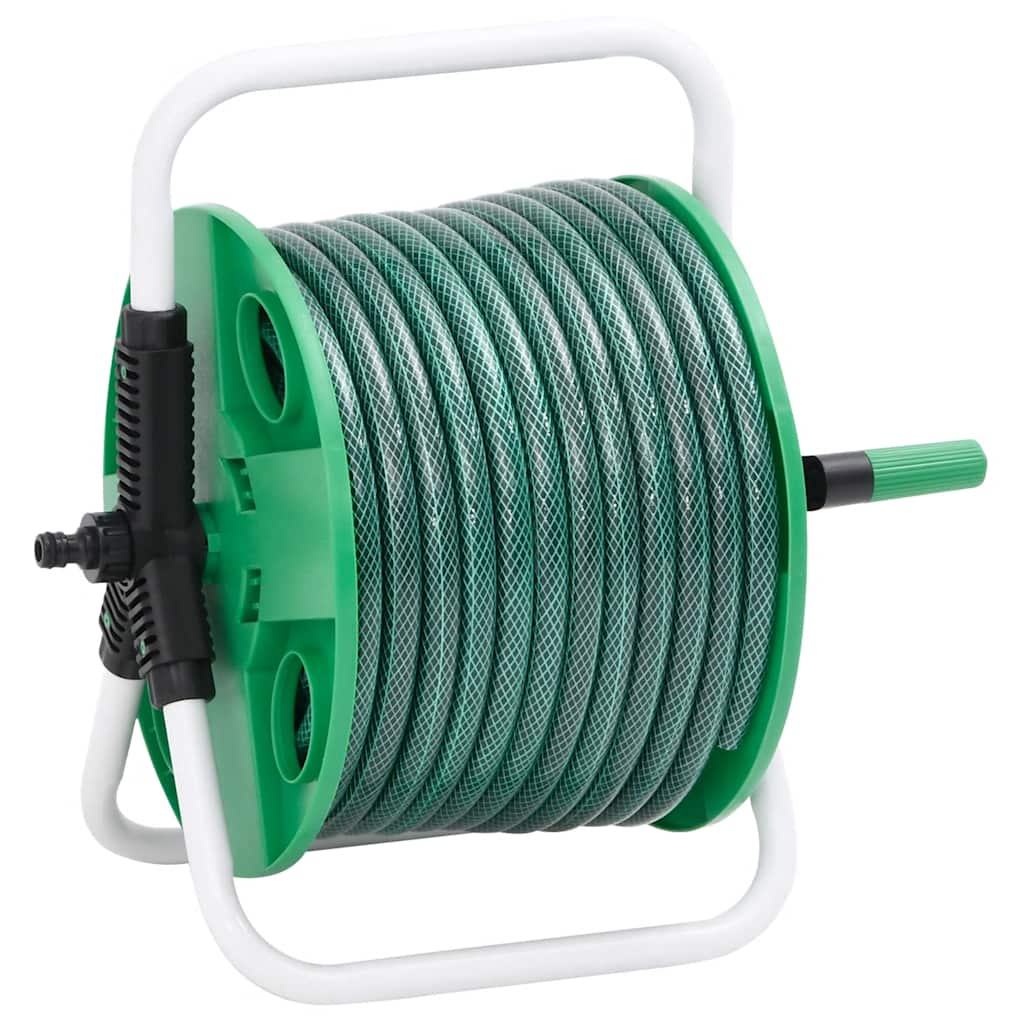 Brīvi Stāvoša Šļūtenes Spole Ar 30 M Pvc Šļūteni, Zaļa