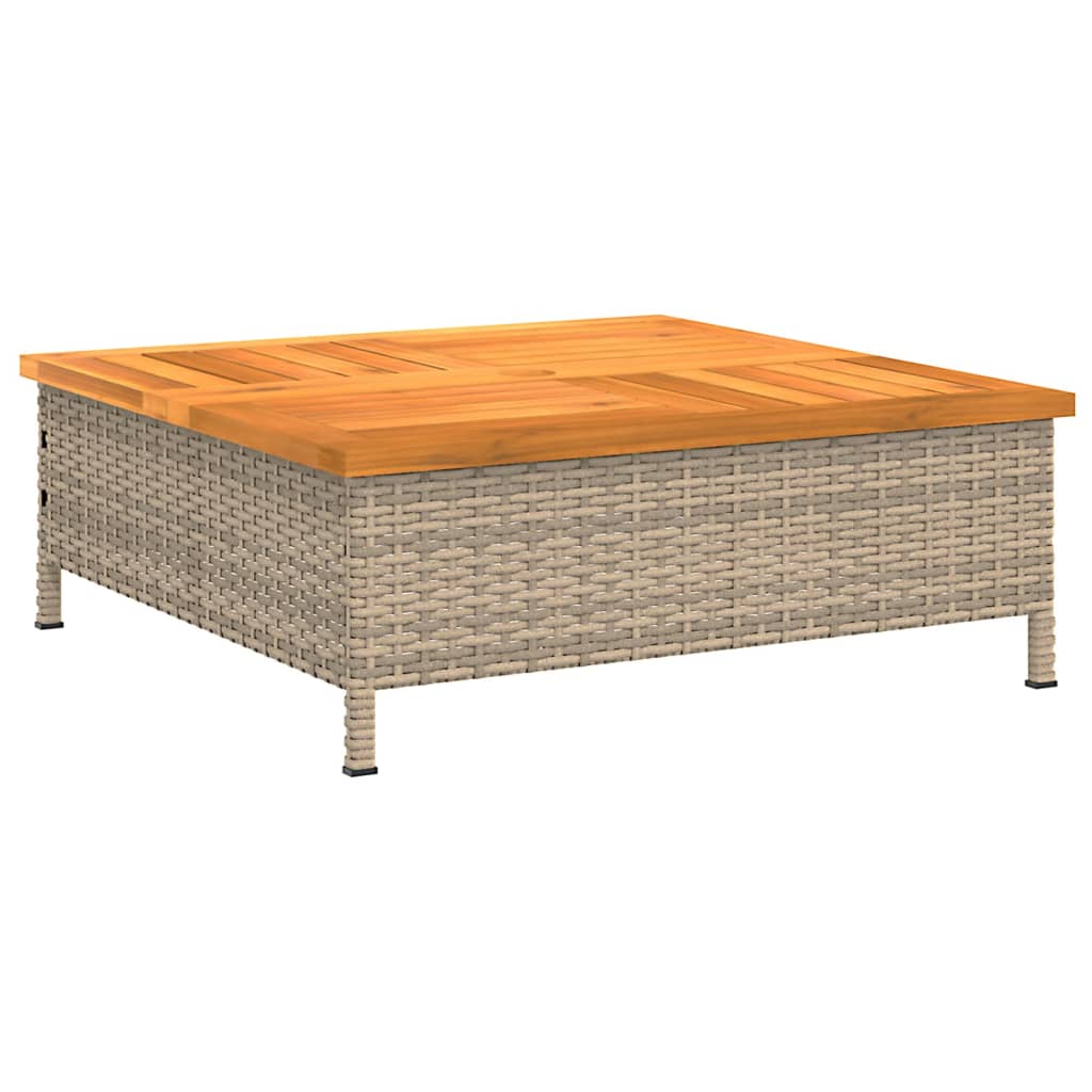 Dārza Galds, 70X70X25 Cm, Pe Rotangpalma, Akācijas Koks