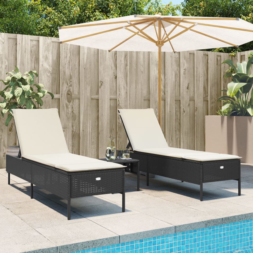 3-Daļīgs Sauļošanās Zvilnis Ar Matraci, Pe Rotangpalma