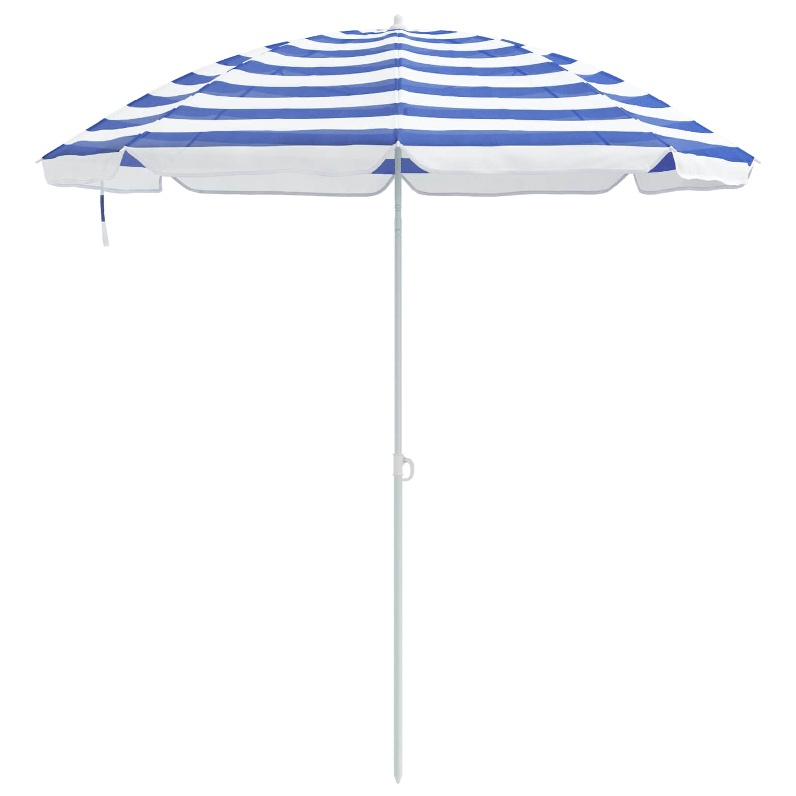 Dārza Parasols 170T Poliesters Zila Un Balta