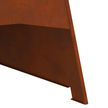 Uguns Bļoda Rūsa 50 X 50 X 95 Cm Novecināts Tērauds