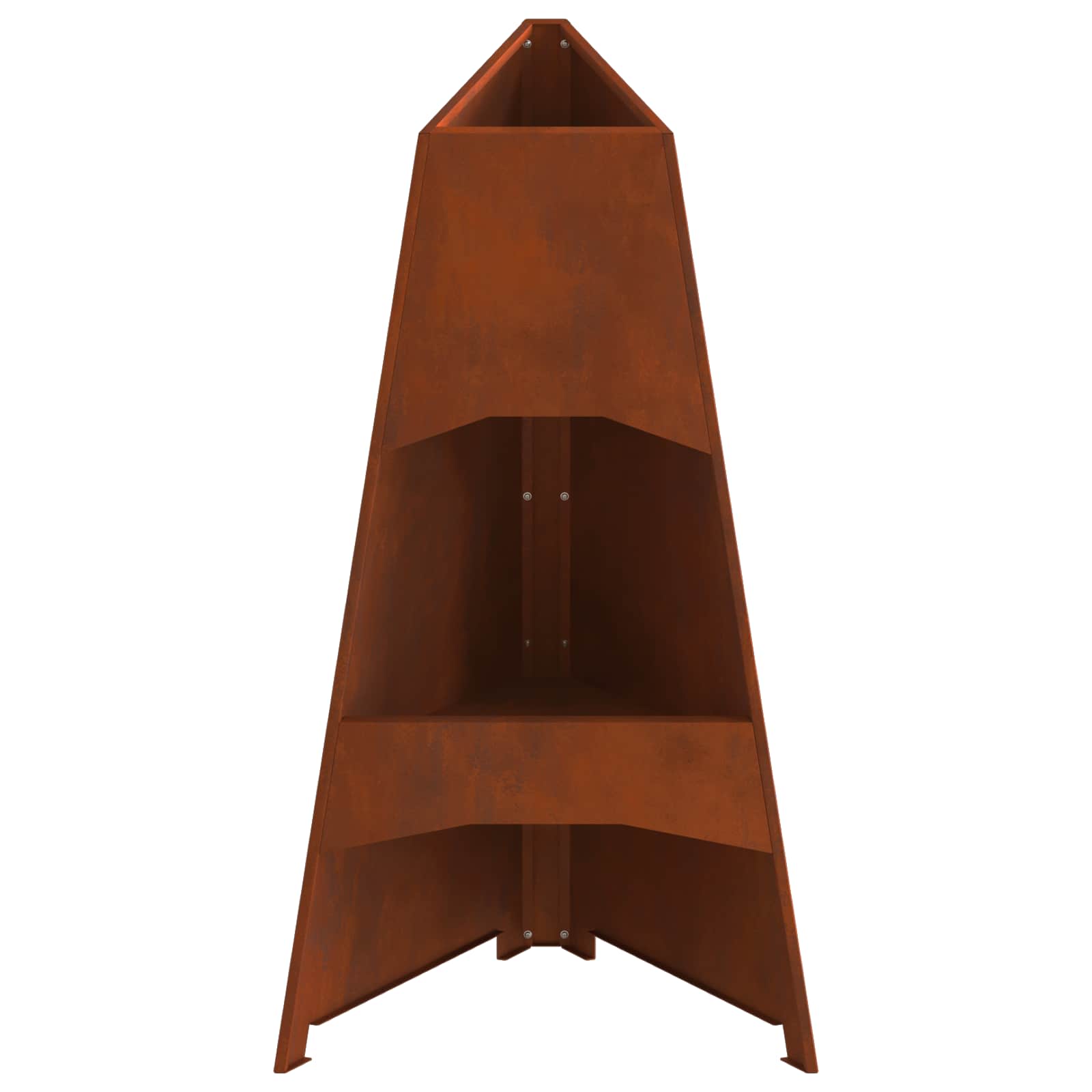 Uguns Bļoda Rūsa 50 X 50 X 95 Cm Novecināts Tērauds